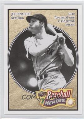 2010 Upper Deck - Baseball Heroes Joe Dimaggio #BH-3 - Joe DiMaggio