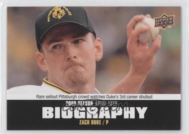 2010 Upper Deck - Season Biography #SB-10 - Zach Duke