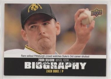 2010 Upper Deck - Season Biography #SB-10 - Zach Duke