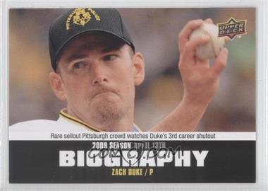 2010 Upper Deck - Season Biography #SB-10 - Zach Duke