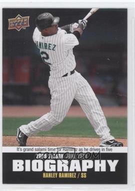 2010 Upper Deck - Season Biography #SB-100 - Hanley Ramirez