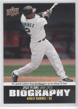 2010 Upper Deck - Season Biography #SB-100 - Hanley Ramirez