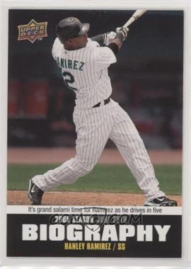 2010 Upper Deck - Season Biography #SB-100 - Hanley Ramirez