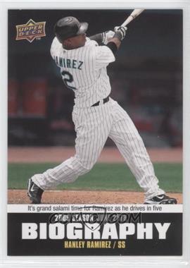 2010 Upper Deck - Season Biography #SB-100 - Hanley Ramirez