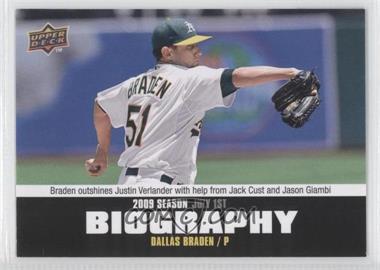 2010 Upper Deck - Season Biography #SB-106 - Dallas Braden