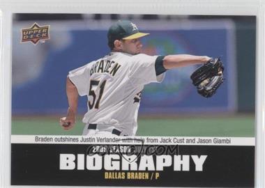 2010 Upper Deck - Season Biography #SB-106 - Dallas Braden