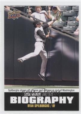 2010 Upper Deck - Season Biography #SB-113 - Ryan Spilborghs