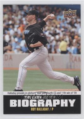 2010 Upper Deck - Season Biography #SB-122 - Roy Halladay