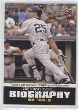 2010 Upper Deck - Season Biography #SB-144 - Mark Teixeira