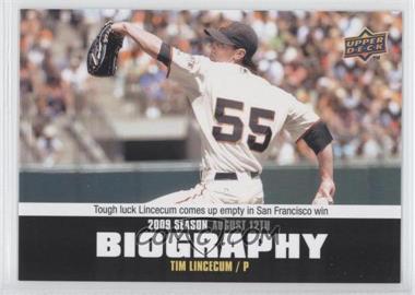 2010 Upper Deck - Season Biography #SB-147 - Tim Lincecum