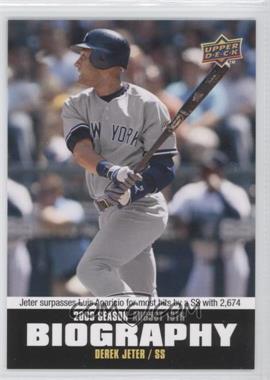 2010 Upper Deck - Season Biography #SB-151 - Derek Jeter