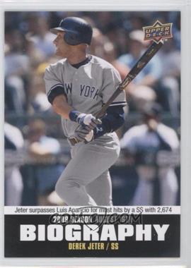 2010 Upper Deck - Season Biography #SB-151 - Derek Jeter