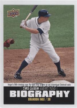 2010 Upper Deck - Season Biography #SB-154 - Brandon Inge