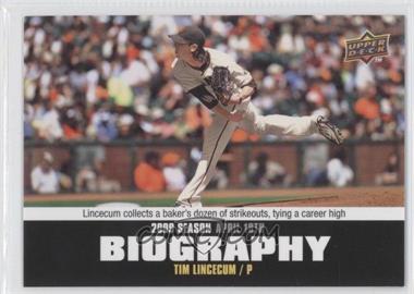 2010 Upper Deck - Season Biography #SB-16 - Tim Lincecum