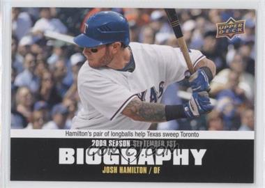 2010 Upper Deck - Season Biography #SB-167 - Josh Hamilton