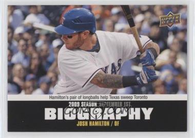 2010 Upper Deck - Season Biography #SB-167 - Josh Hamilton