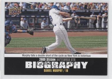 2010 Upper Deck - Season Biography #SB-173 - Daniel Murphy