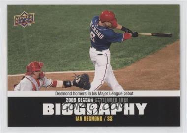 2010 Upper Deck - Season Biography #SB-181 - Ian Desmond