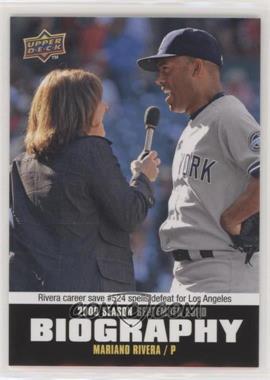 2010 Upper Deck - Season Biography #SB-190 - Mariano Rivera