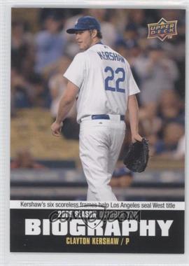 2010 Upper Deck - Season Biography #SB-198 - Clayton Kershaw