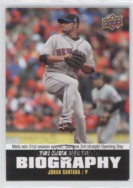 2010 Upper Deck - Season Biography #SB-2 - Johan Santana