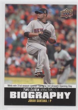 2010 Upper Deck - Season Biography #SB-2 - Johan Santana