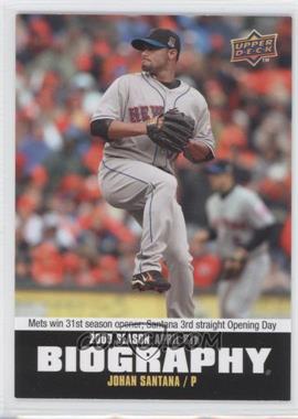 2010 Upper Deck - Season Biography #SB-2 - Johan Santana