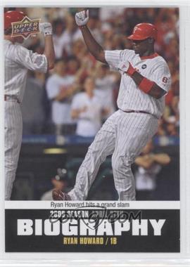 2010 Upper Deck - Season Biography #SB-26 - Ryan Howard