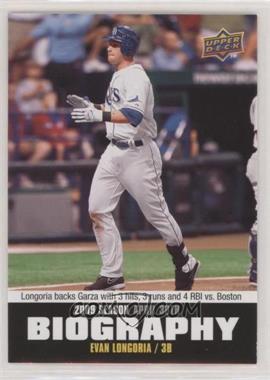 2010 Upper Deck - Season Biography #SB-29 - Evan Longoria