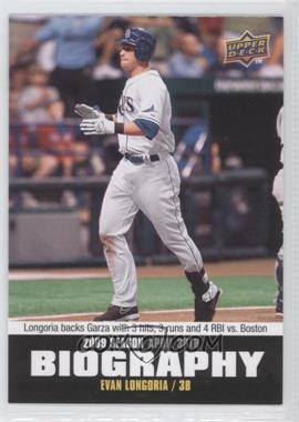 2010 Upper Deck - Season Biography #SB-29 - Evan Longoria