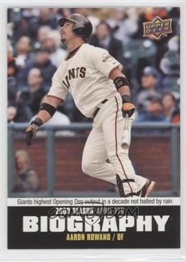 2010 Upper Deck - Season Biography #SB-3 - Aaron Rowand