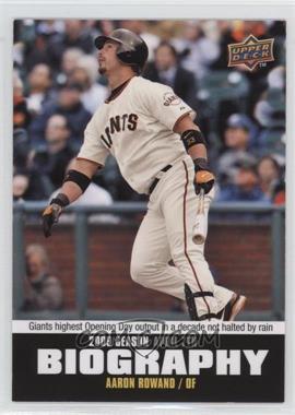 2010 Upper Deck - Season Biography #SB-3 - Aaron Rowand