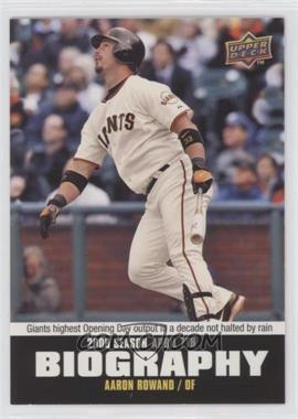 2010 Upper Deck - Season Biography #SB-3 - Aaron Rowand