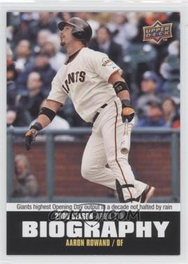 2010 Upper Deck - Season Biography #SB-3 - Aaron Rowand