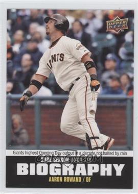 2010 Upper Deck - Season Biography #SB-3 - Aaron Rowand