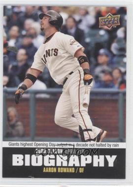 2010 Upper Deck - Season Biography #SB-3 - Aaron Rowand