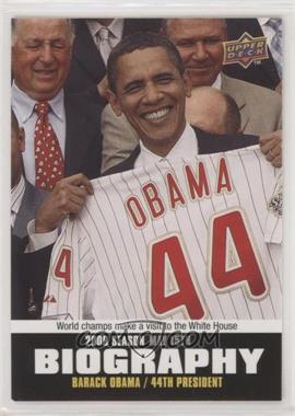 2010 Upper Deck - Season Biography #SB-46 - Barack Obama