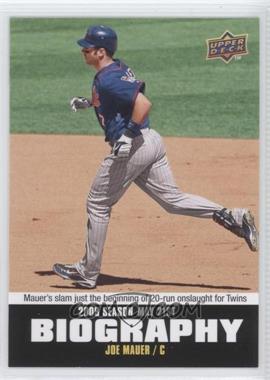 2010 Upper Deck - Season Biography #SB-54 - Joe Mauer