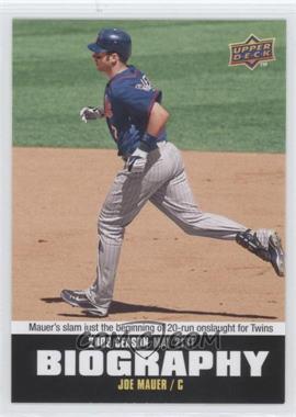 2010 Upper Deck - Season Biography #SB-54 - Joe Mauer