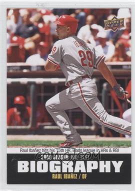 2010 Upper Deck - Season Biography #SB-55 - Raul Ibanez