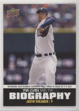 2010 Upper Deck - Season Biography #SB-7 - Justin Verlander