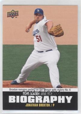 2010 Upper Deck - Season Biography #SB-71 - Jonathan Broxton