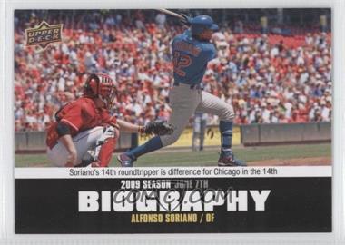 2010 Upper Deck - Season Biography #SB-74 - Alfonso Soriano