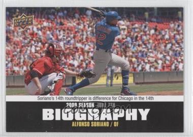 2010 Upper Deck - Season Biography #SB-74 - Alfonso Soriano