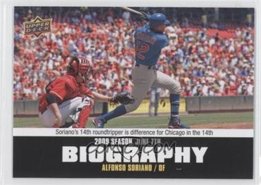 2010 Upper Deck - Season Biography #SB-74 - Alfonso Soriano