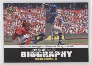 2010 Upper Deck - Season Biography #SB-74 - Alfonso Soriano