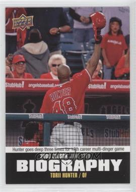 2010 Upper Deck - Season Biography #SB-83 - Torii Hunter