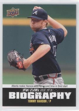 2010 Upper Deck - Season Biography #SB-90 - Tommy Hanson