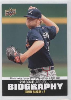 2010 Upper Deck - Season Biography #SB-90 - Tommy Hanson