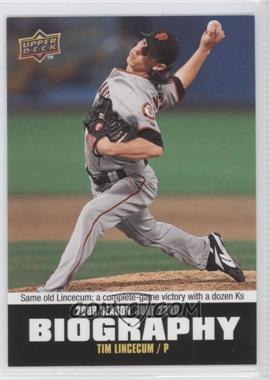 2010 Upper Deck - Season Biography #SB-96 - Tim Lincecum